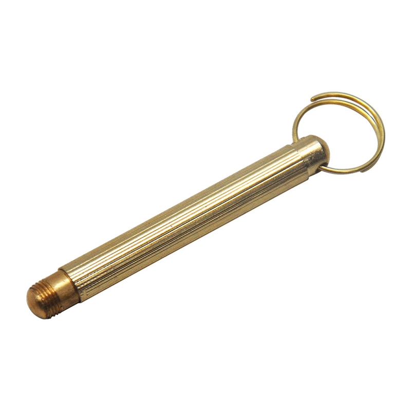 Gold Brass Snuff Spoon Sniffer Snorter Powder Hoover Hooteer Metal Snuff Tobacco Pipe Shovel Key Chain Pocket Size