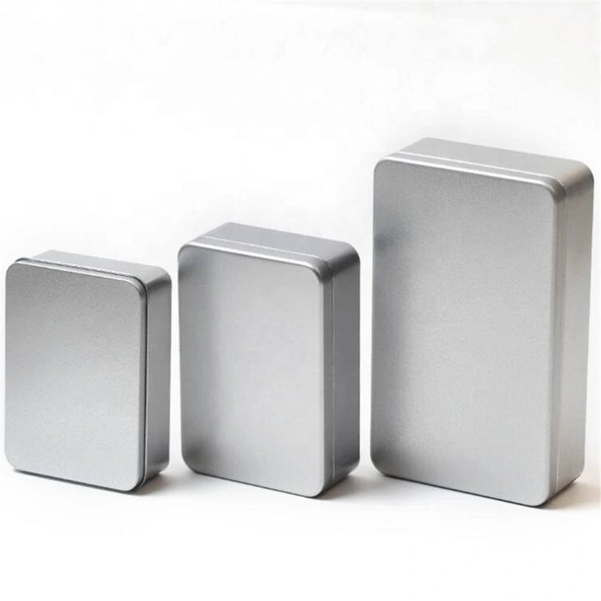 Custom Printing Sliver Metal Gift Tin Box Packaging