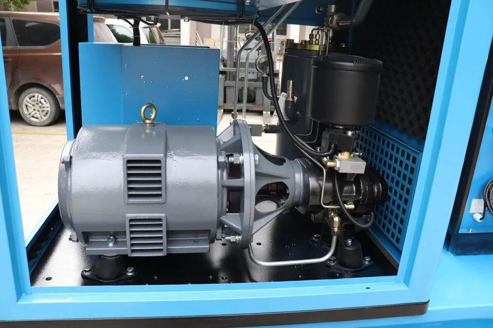 Heavy Duty 7,5 kw Mini Correa de transmisión compresor de aire para la industria Snall