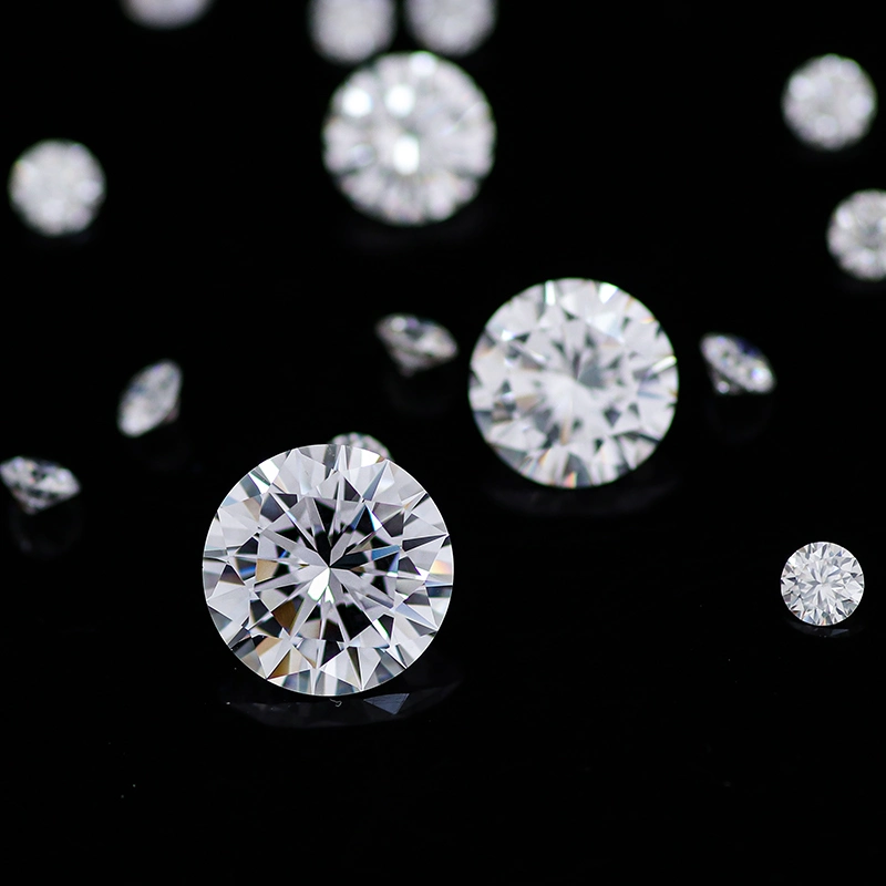 Provence Gems 0.8mm-2.9mm Round Moissanite White Ef Color Cheapest Wholesale/Supplier Price Per Carat