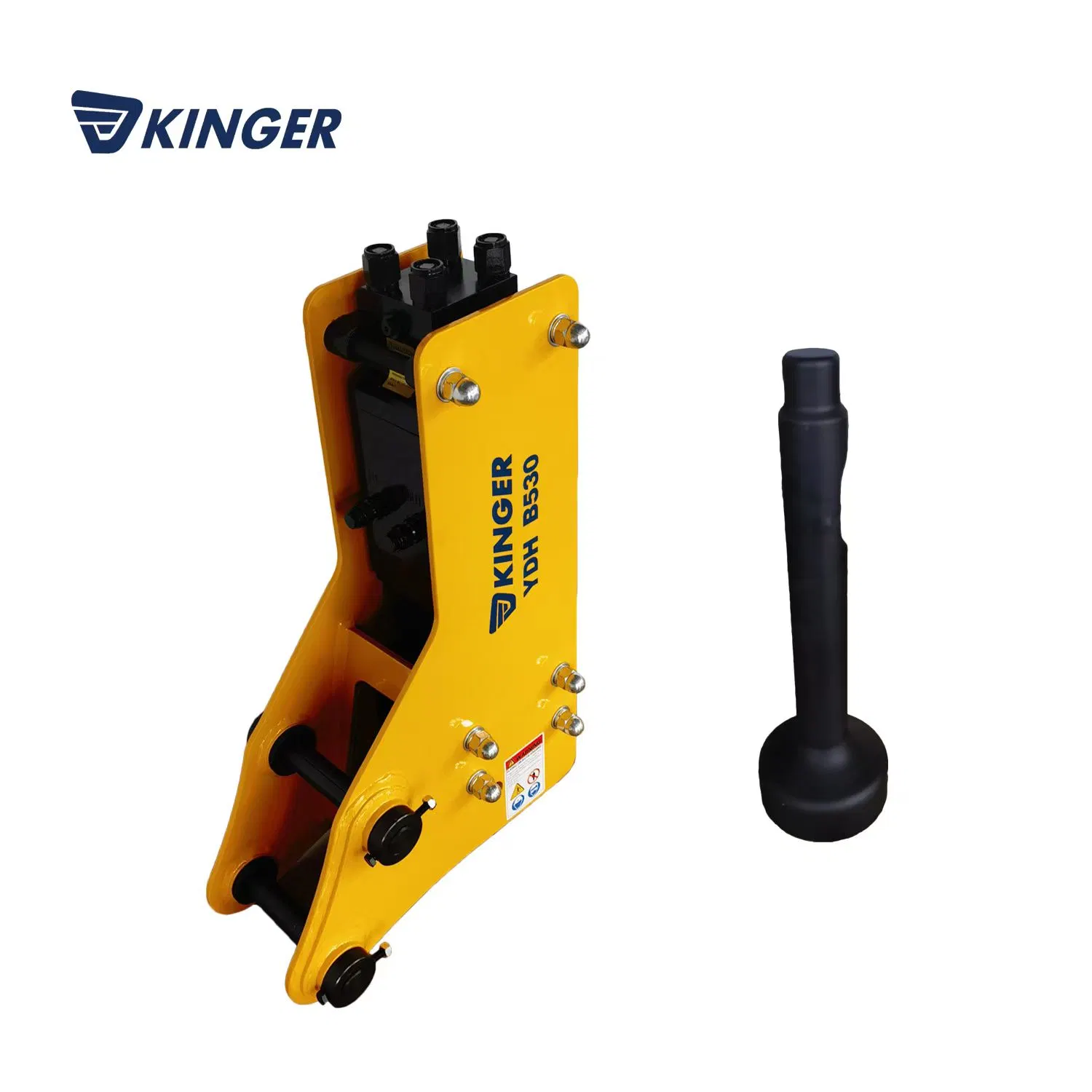 Kinger Mini Excavator Parts Hydraulic Top Type Breaker Rock Concrete Breaking Jack Hammer