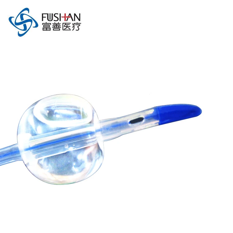 Fushan Medical Foley Katheter aus Silikon, Tieman Foley Katheter, mit Coude Tip, Coude Foley Katheter