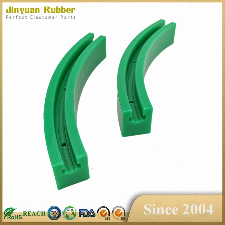 Wear-Resisting PA PA6 PA66 Green Chain Guide Track Rail