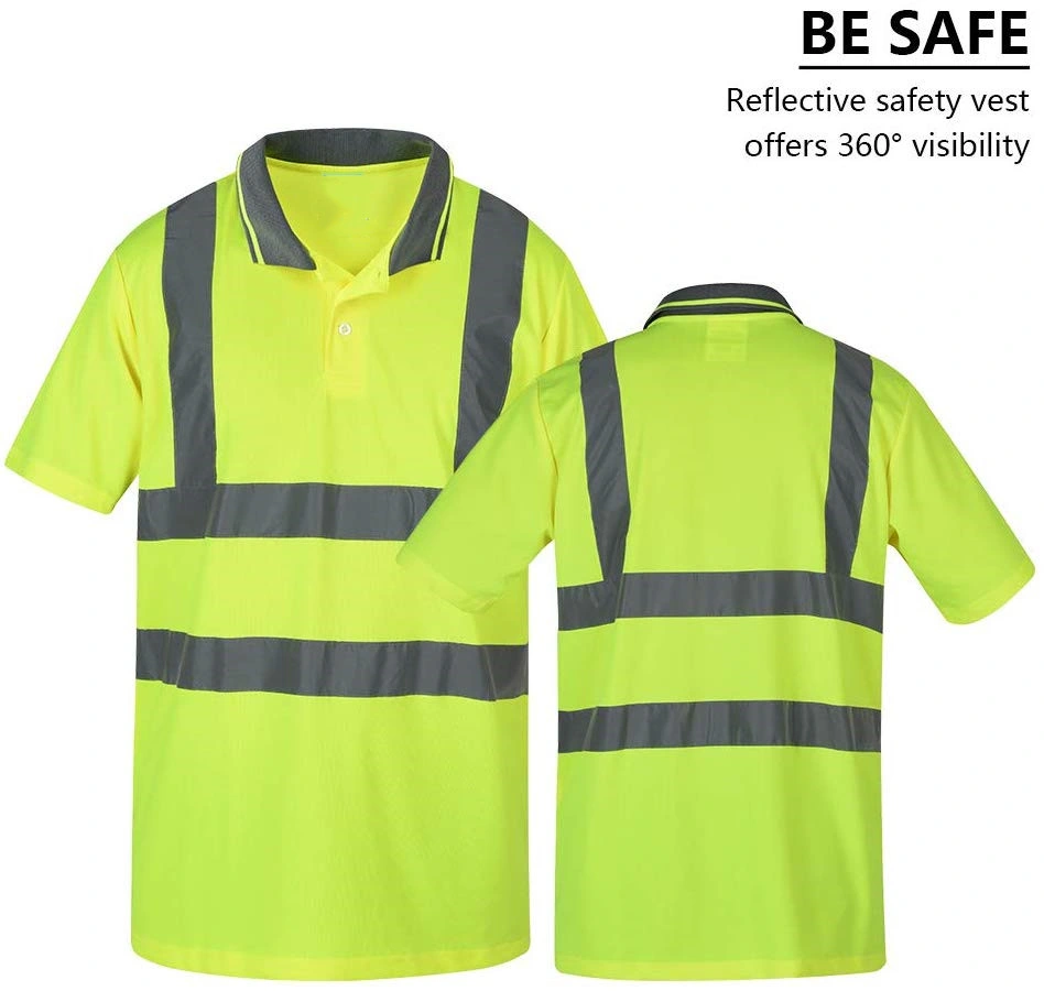 Safety Men Clothing Workwear High Visibility Polo Shirts