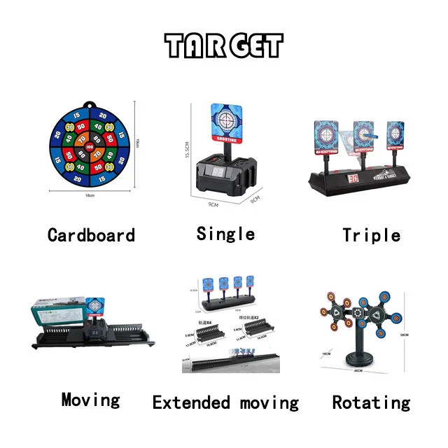 Juego de tiro al aire libre de pistola de agua totalmente automática Juego eléctrico de equipo de tiro al aire libre Gel bola Blaster Accesorios bolas de gel actividades al aire libre patio