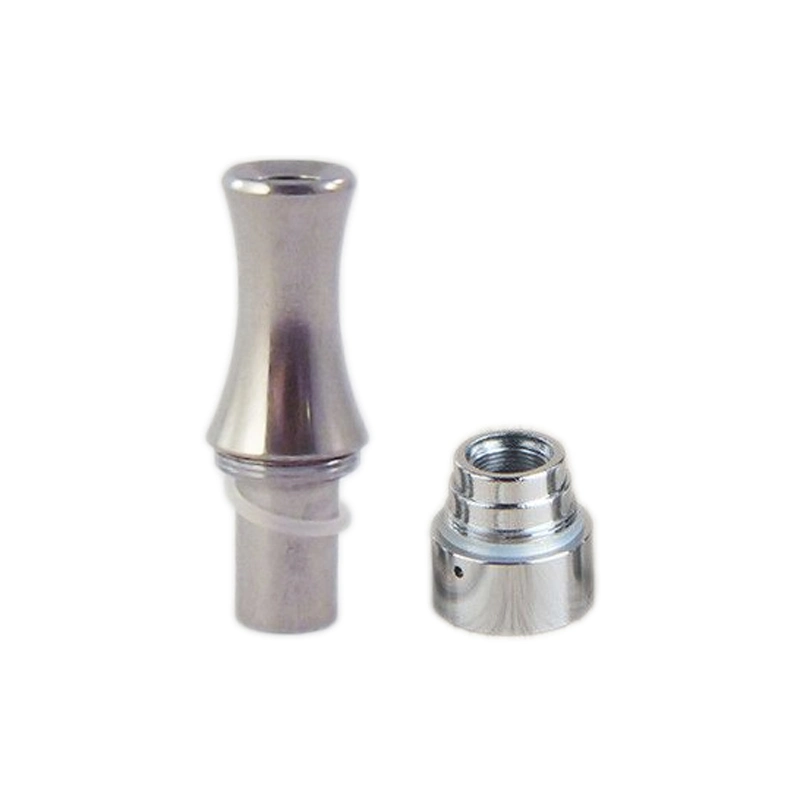 CNC Bearbeitungsteile Benutzerdefiniertes Gewinde Drip Tip Metall Mundstück Dual O Ringe Aluminium elektronische Zigarette Drip Spitze für 510 Gewinde Tanks/Rdas