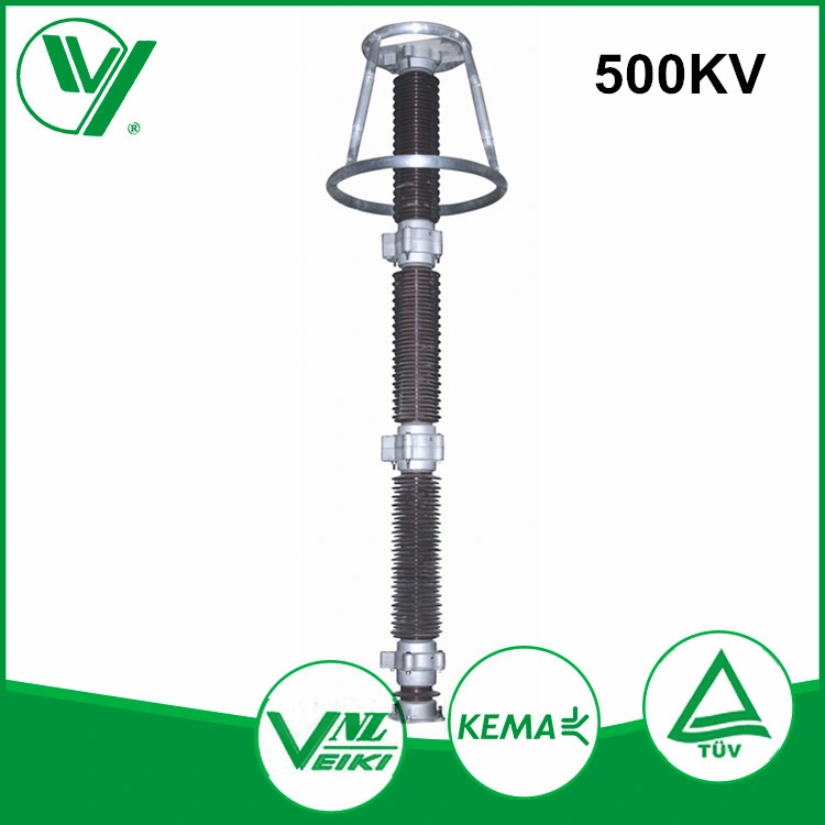 550kv AC System Ceramic Porcelain Gapless Metal-Oxide Lightning Surge Arrester (Y20W5-444)