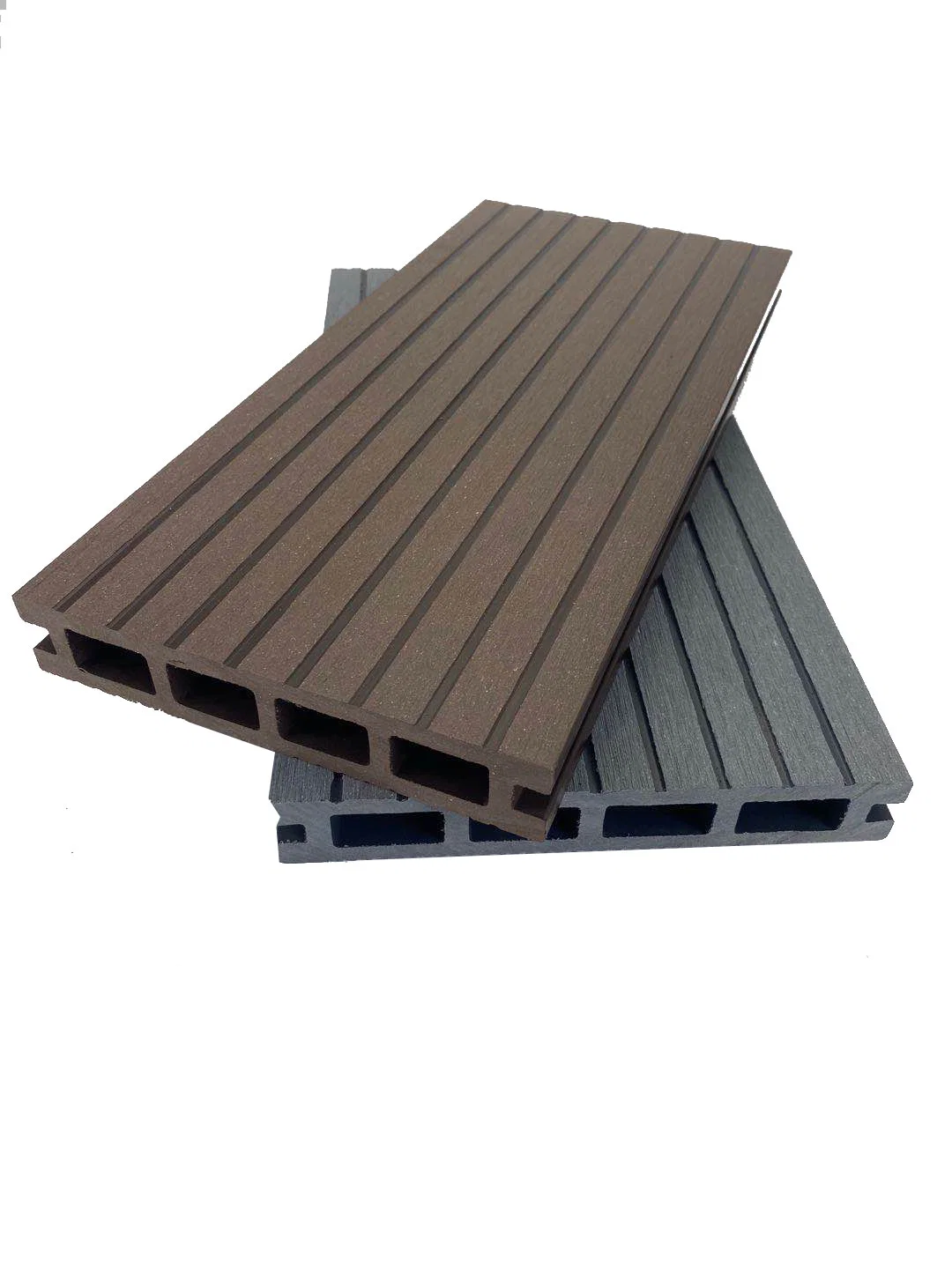 La plus récente de la production de bois WPC faible entretien plastique Composite Decking Deckings WPC un revêtement de sol