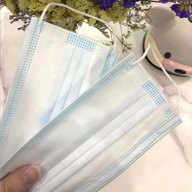 Disposable 3 Layer Mask 3 Ply Breathable Disposable Dust Face Mask Earloop