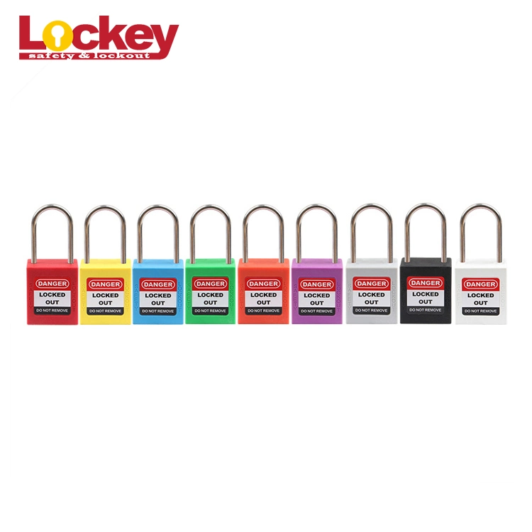 Seguridad Loto Lockey candado de acero inoxidable con coloridos cuerpos