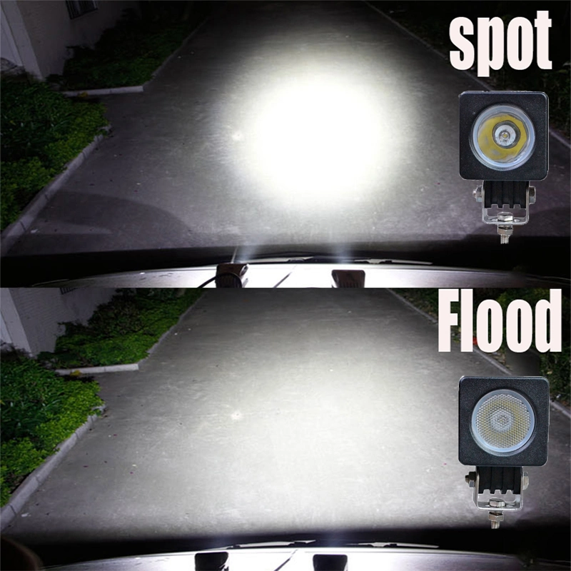 مصباح عمل LED 2 بوصة بتقنية القيادة بالطرق الوعرة بقوة 10 واط المقطورة