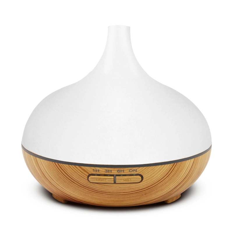 Outstanding 300ml Portable Wood Grain 7 LED Light Aromatherapy Essential Oil Machine Home Remote Control Ultrasonic Electric Aroma Diffuser