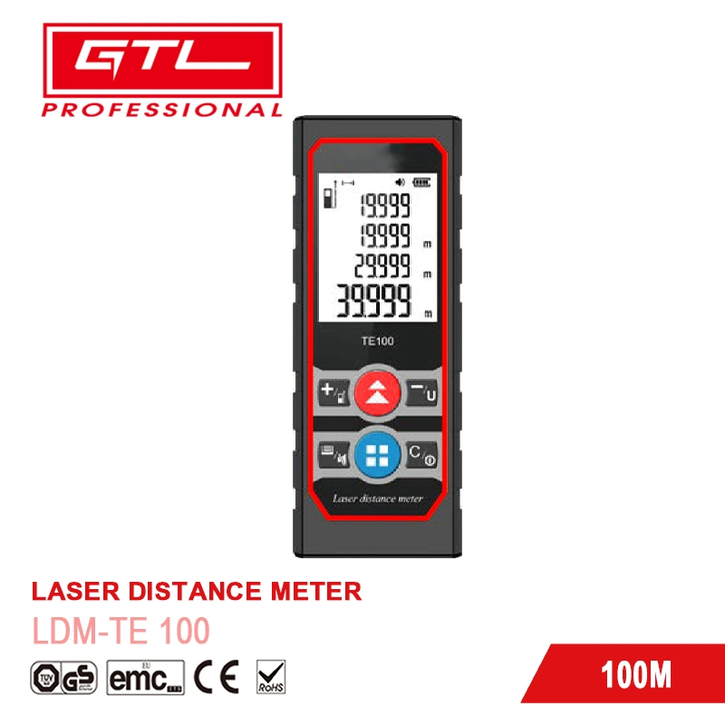 100m electronic Level Digital Rangefinder for Pythagorean Mode Measuring Distance (LDM-TE 100)