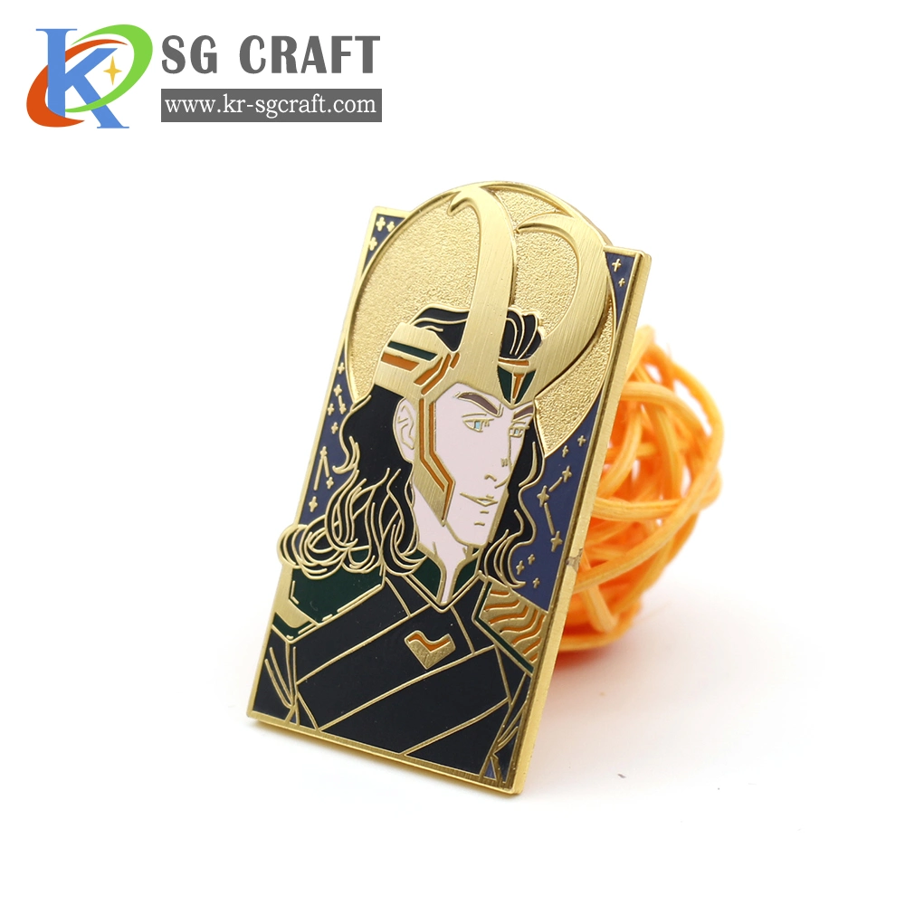 Badge Craft Factory Customized Anime Metal Badge Hard/Soft Enamel 3D Cartoon Pin Badge