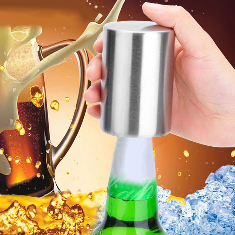 Stainless Steel Beer Bottle Opener Automatic Bottle Openers Beer Soda Cap Red Wine Bottle Opener Bar Kitchen Tools