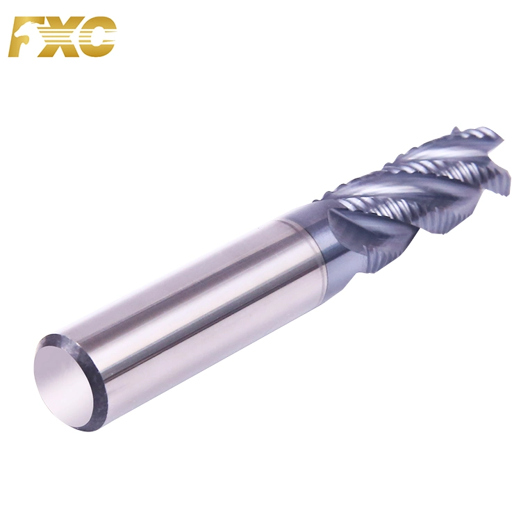 Solid Carbide 4 Flutes Roughing End Mill Cutting Tool for CNC Machine Tools