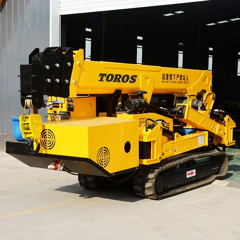 Small Size Crane Heavy Crawler Curtain Wall Installation Crane Electric Remote Control Mini Spider Crane Product 5 Ton