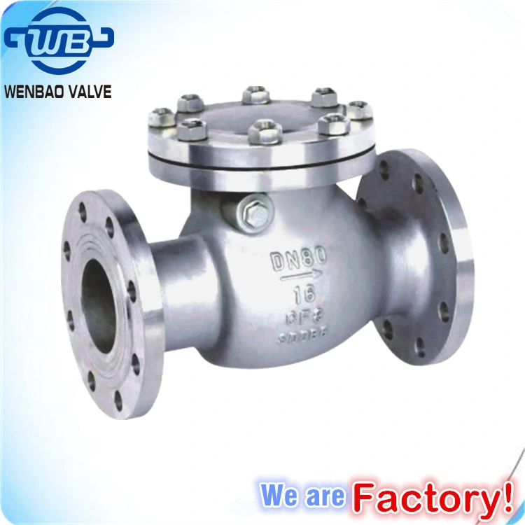 ANSI Low Pressure Female Threaded Stainless Steel Swing Check Valve