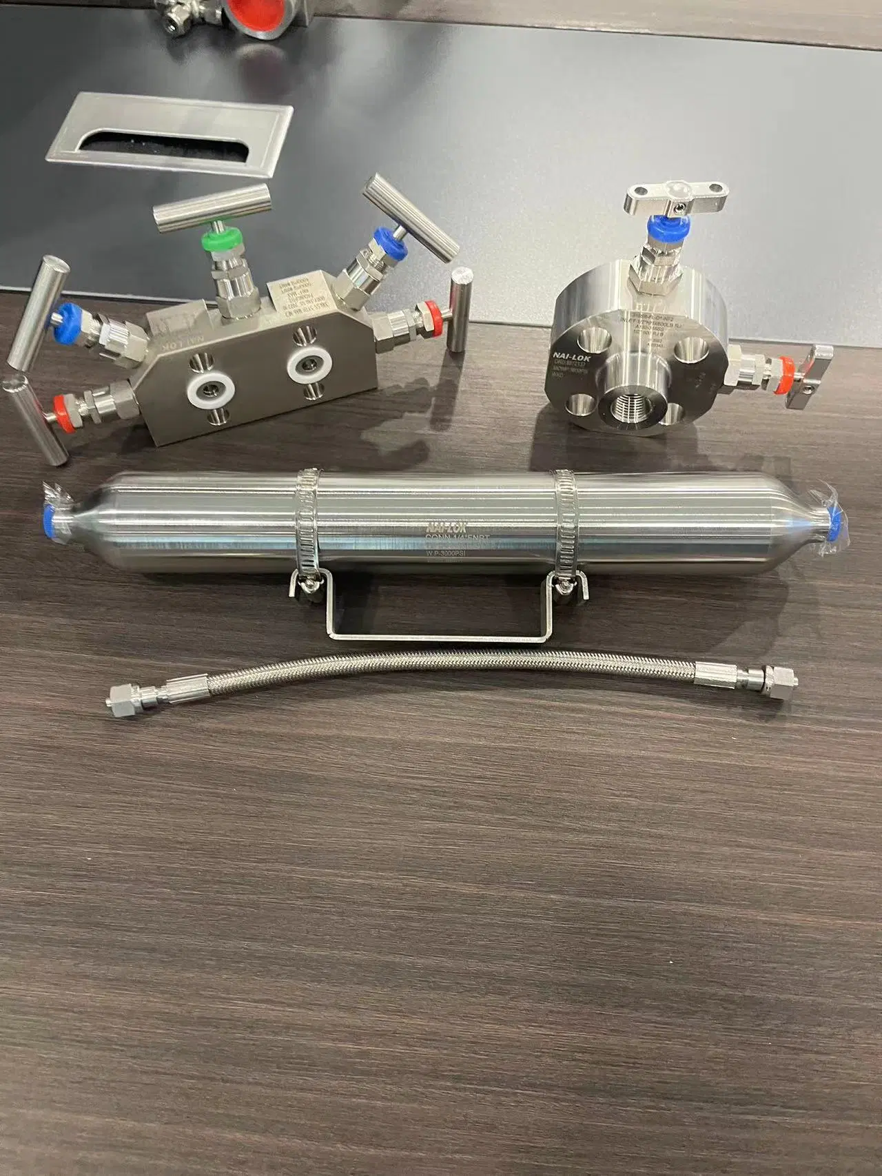 Sample Cylinder Stainless Steel Gas Panel Manifold for Sampling System