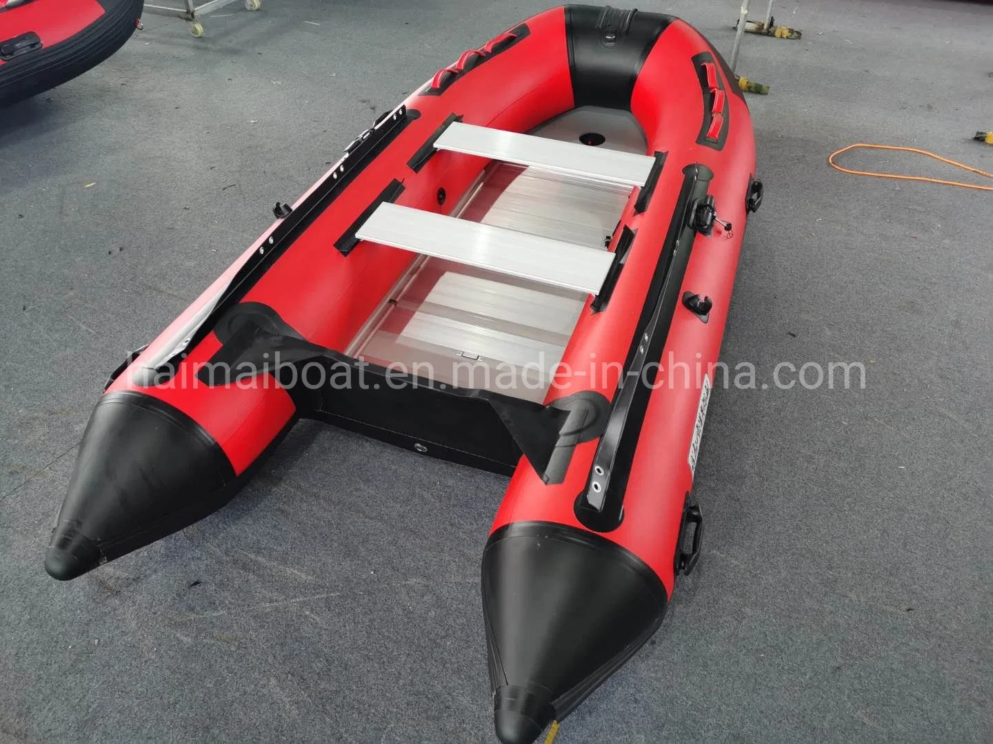Classical Style 10.8FT 3.3m PVC Inflatable Boat Marine Rescue Boat Sea Fishing Boat with Aluminum Floor Military Patrol Boat Panga Boat Fishing Fishery Vessel