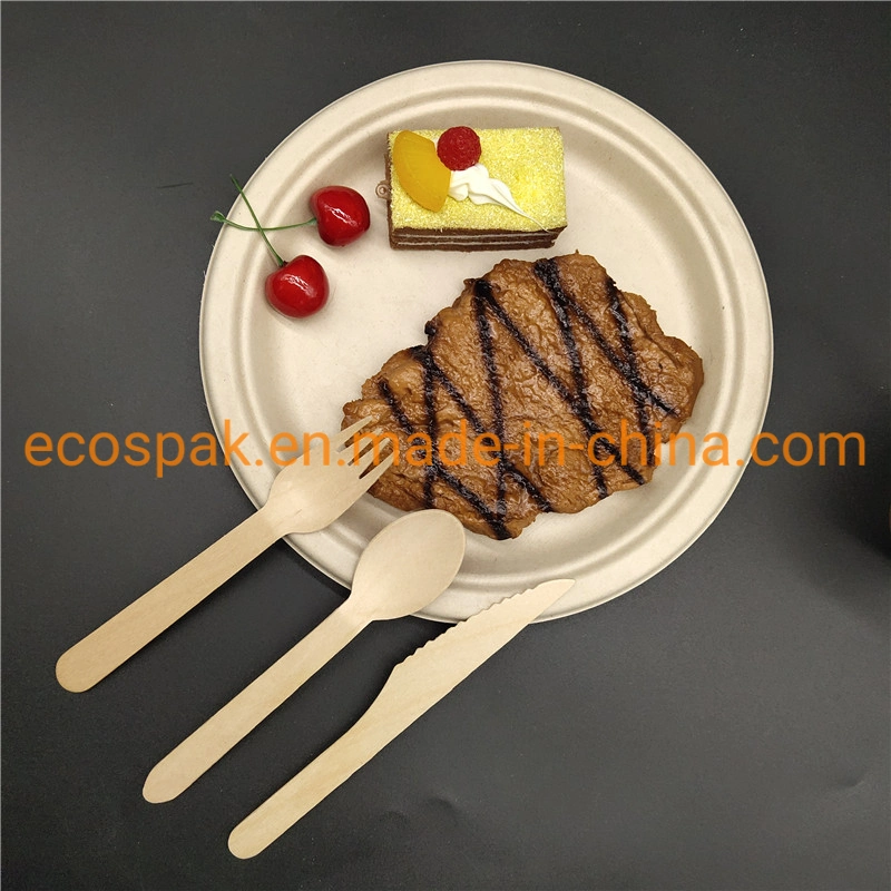 Disposable Knives, Forks and Spoons Wholesale Birch Baked Cheesecake Pudding Sold Picnic Western Dessert Wooden Knife