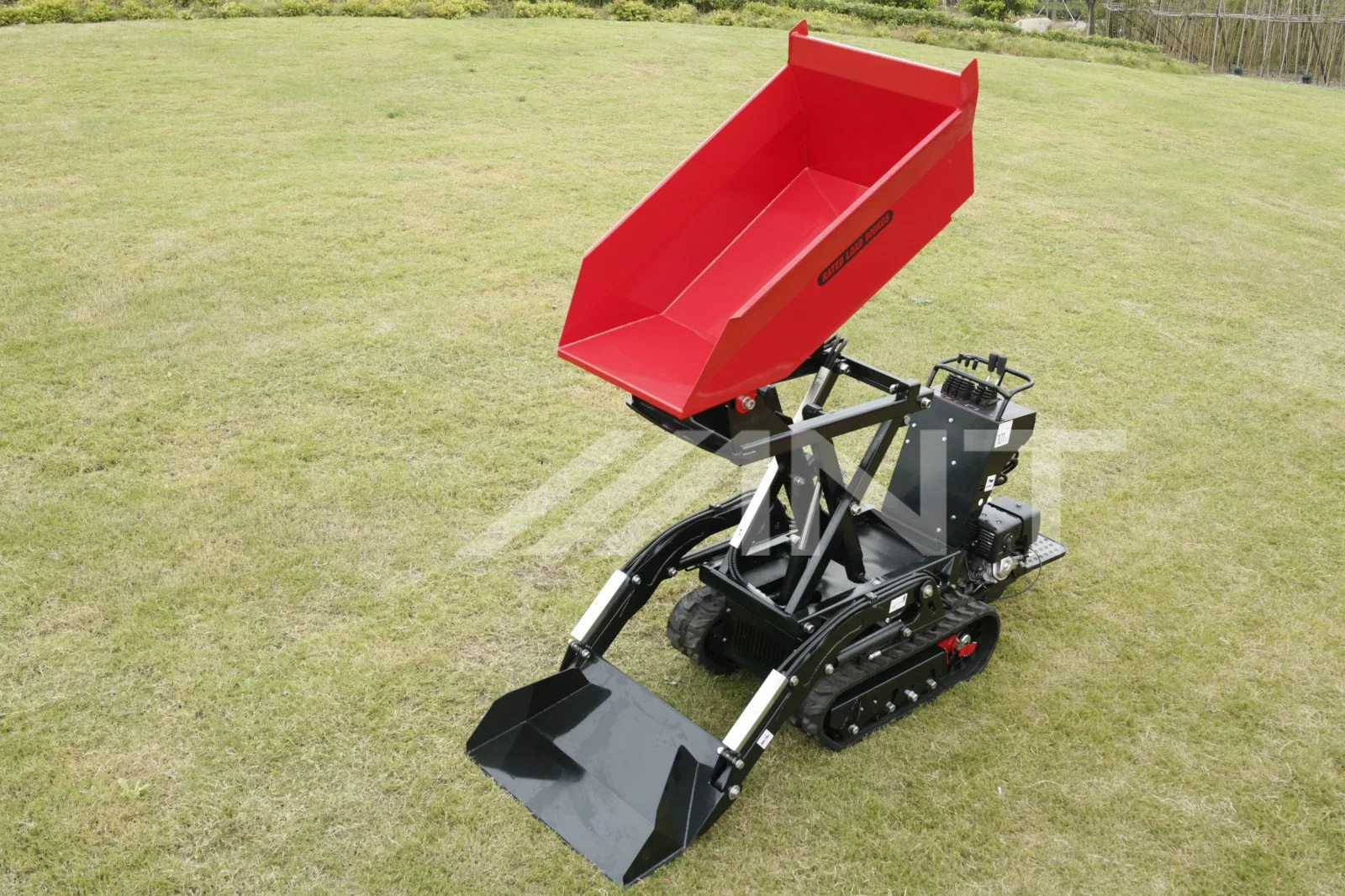 By800 Farming Tractor with Gasoline Engine Tracked Wheel Barrow