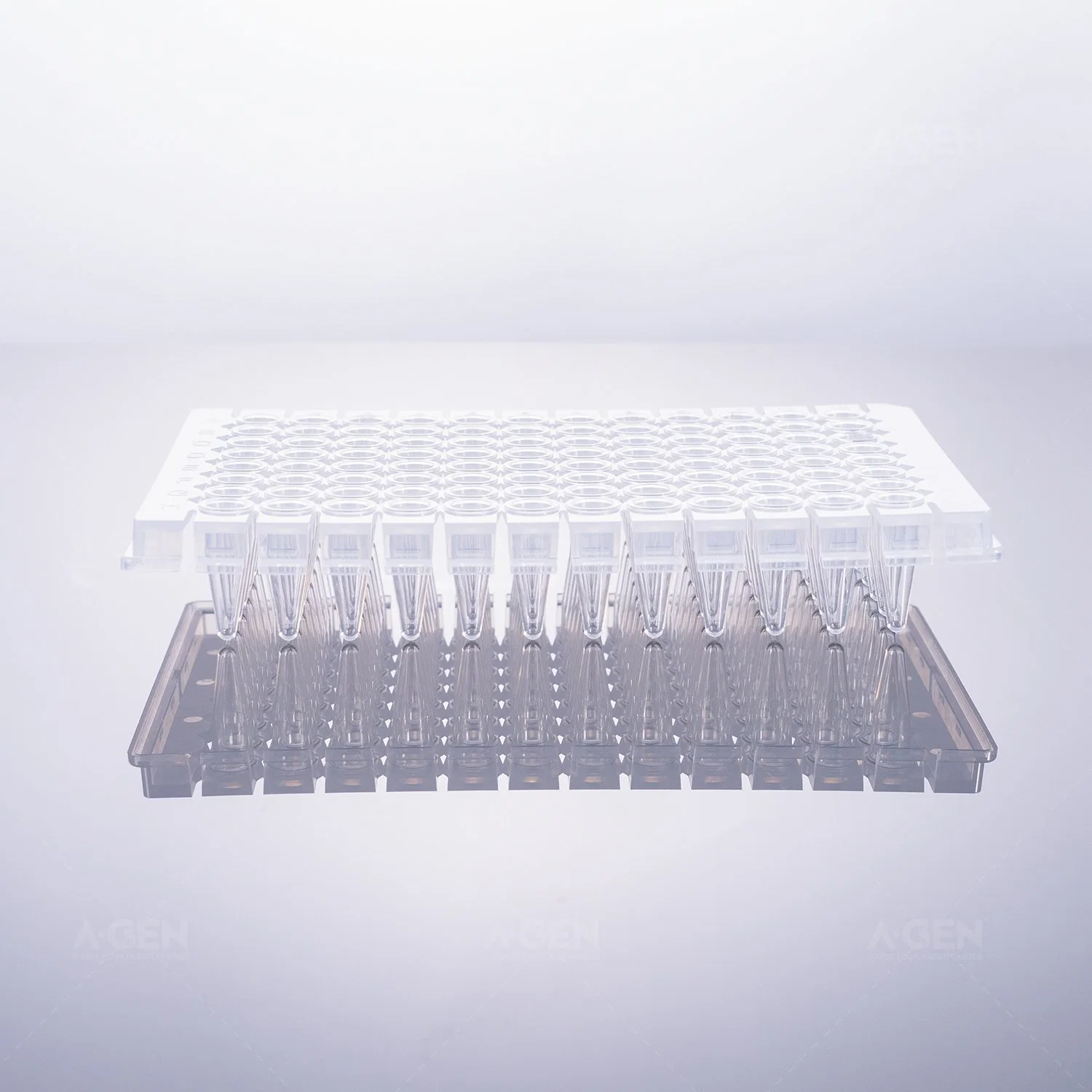 0.2ml 96 PCR Plate, Clear, Half Skirt, Detachable