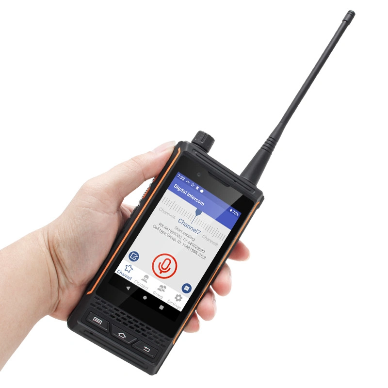 Orginal Factory Long Range Uniwa P4 Dual SIM Mobile Phone Two Way Radio 400-470MHz UHF Walkie Talkie