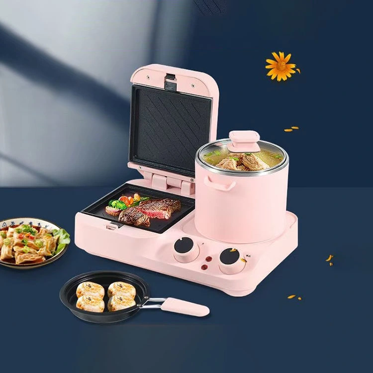 1200W Multi-Function Double Plate Detachable High Power Quick Heating Multifunctional Breakfast Machine