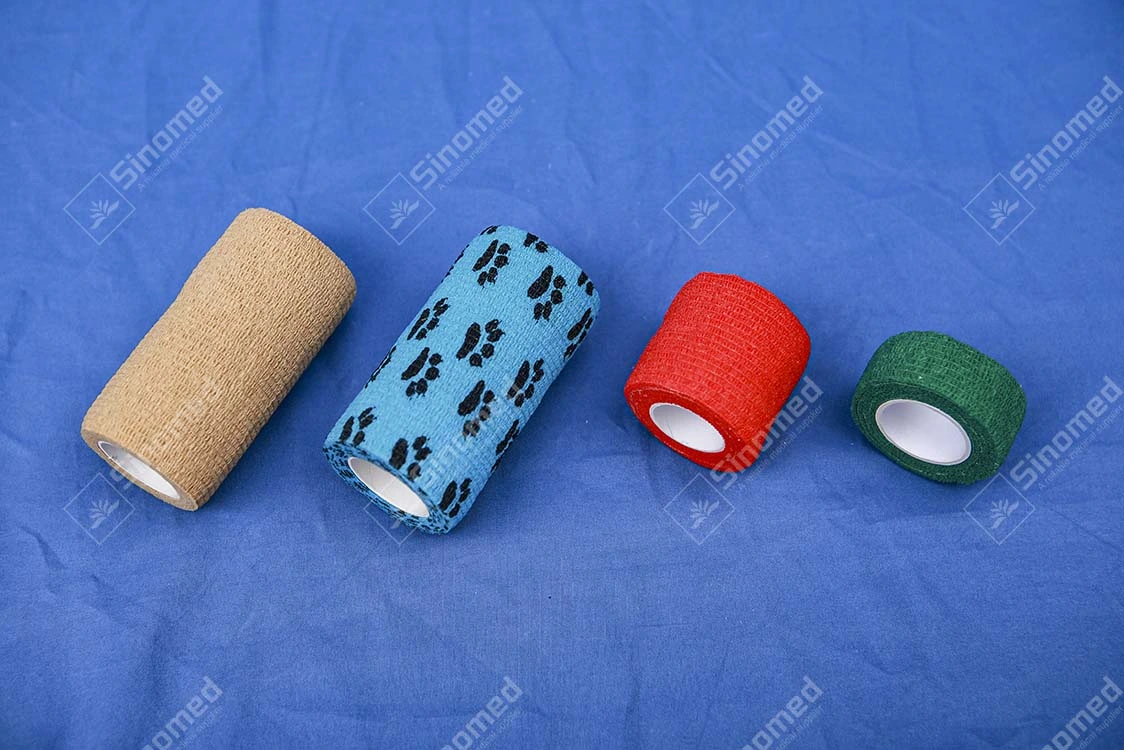 Medical Consumables Wrap Self Adhesive Elastic Bandage Cotton Cohesive Bandage