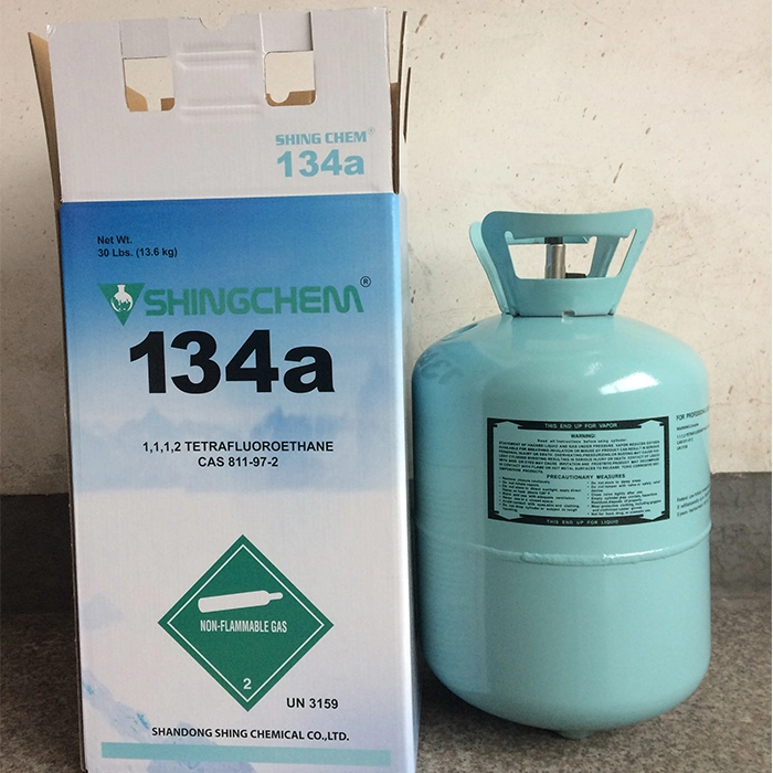 Shingchem 99.9% Pure Gas 12L EU Certify Air Conditioner Gas Refrigerant R134A Gas for Europe Market