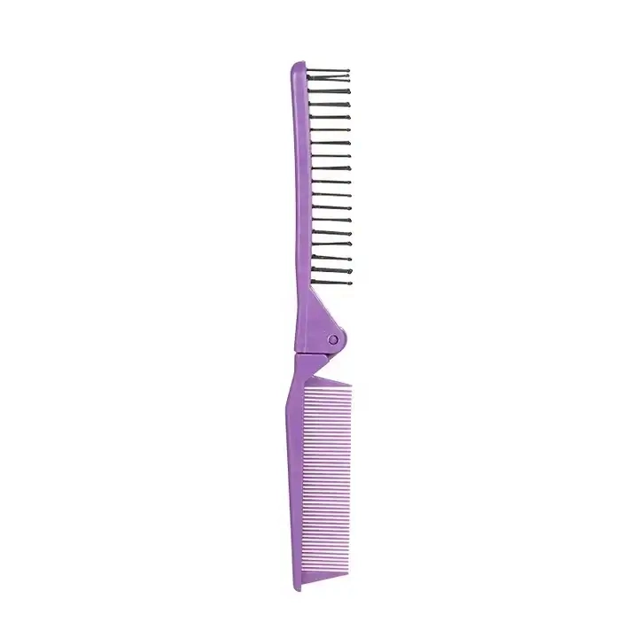 Одноразовый складной пластиковый гребень для волос с логотипом оптом