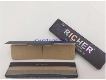 Richer Golden Rolling Papers documentos de tamaño regular el consumo de cigarrillos