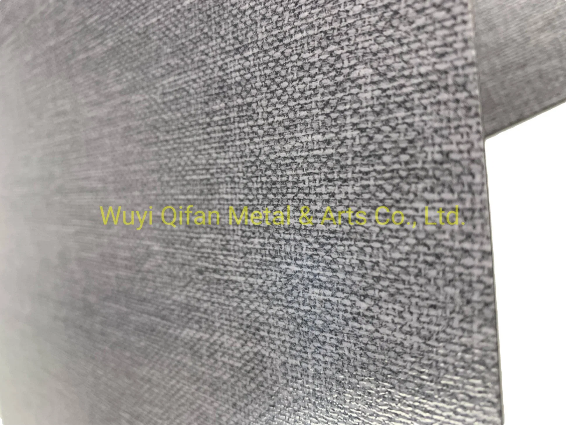 Cloth Fabric Pattern PVC Film Stainless Steel Sheet