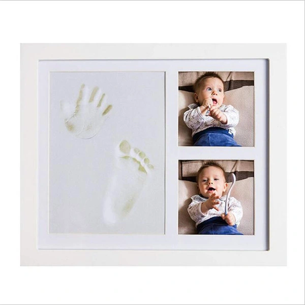 Wholesale Solid Wood Newborn Baby Handprint Photo Frame