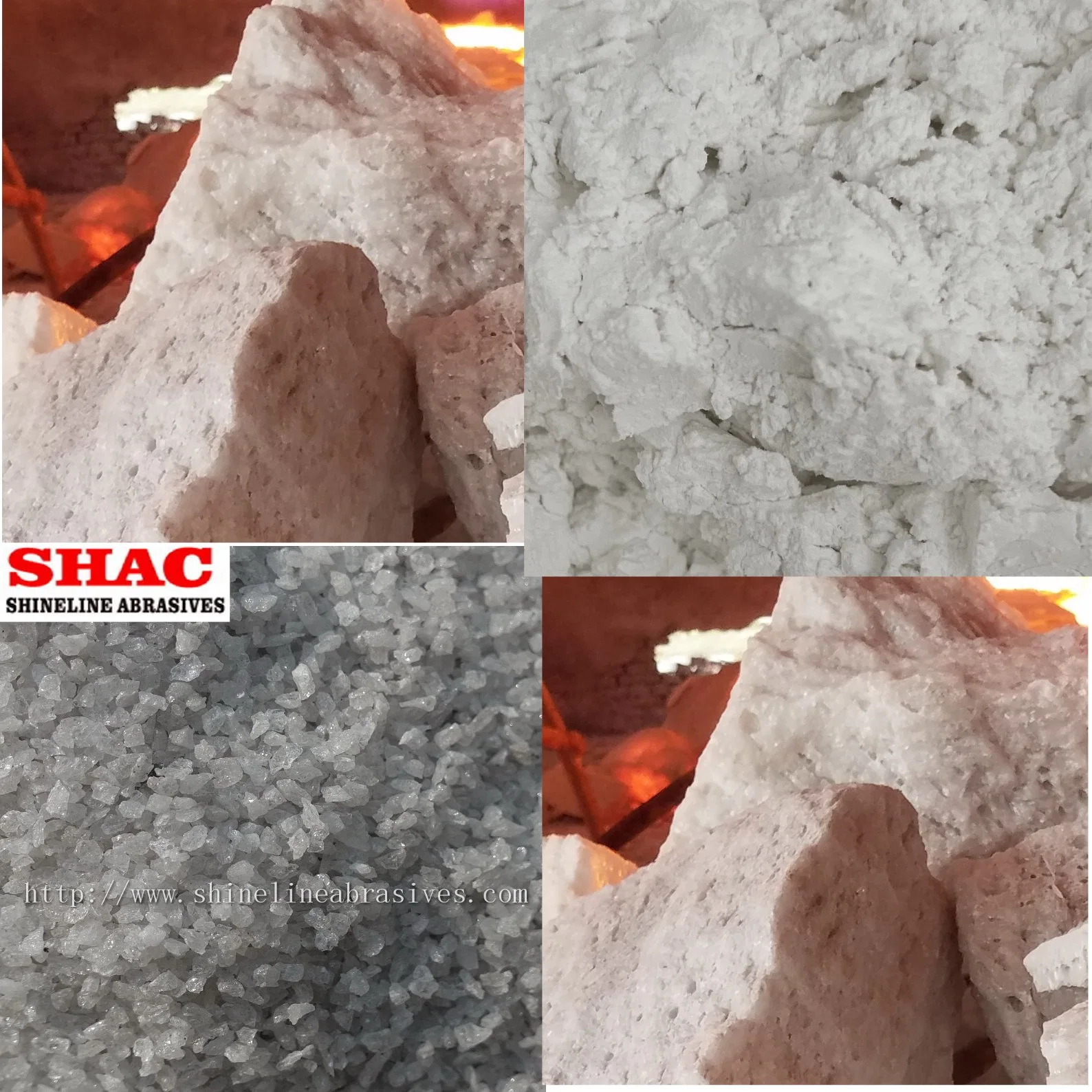 White Aluminium Oxide Grains for Abrasive, Blasting, Grinding