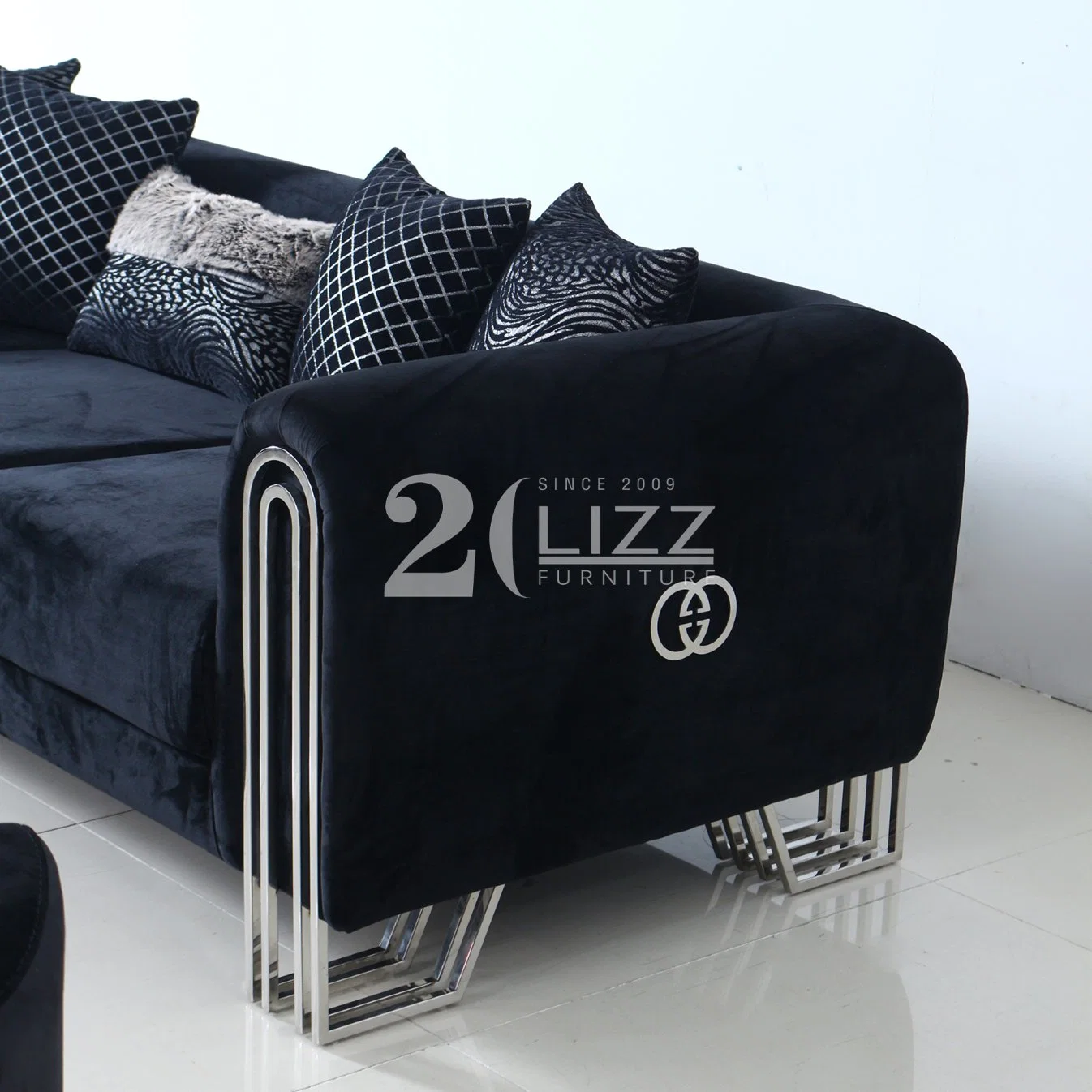 Wholesale/Supplier Living Room Furniture Luxury Set Home Furniture Fabric & Leather Sofa