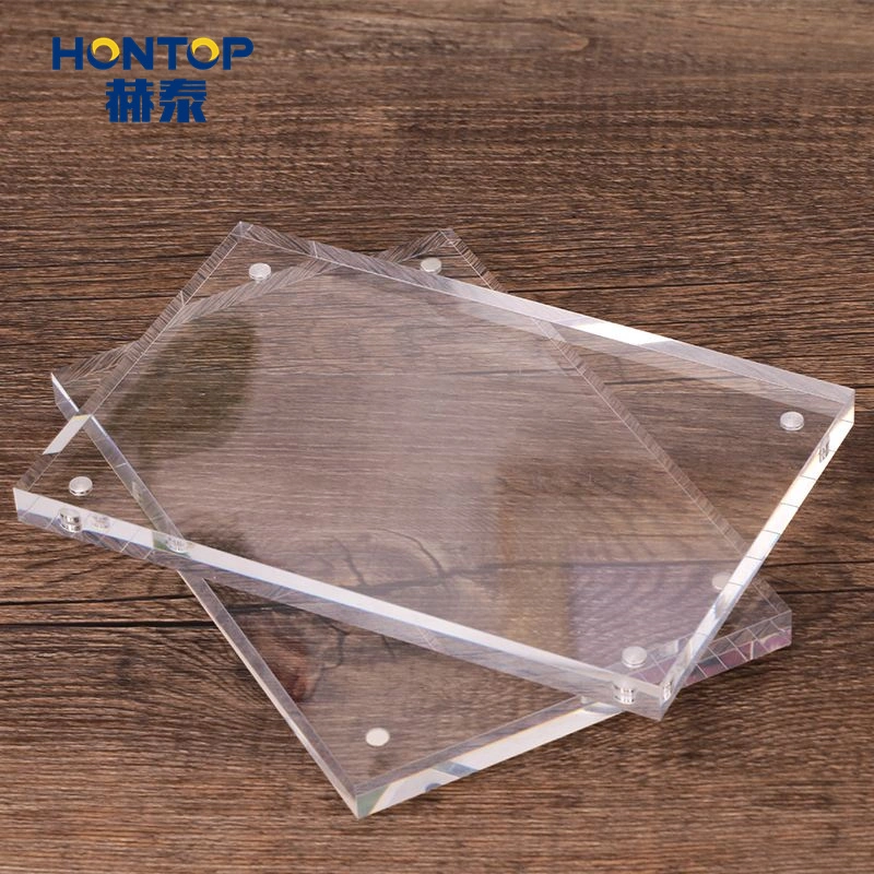 Transparent High Strength Impact Promotion Wedding Gift Table Top Display Strong Magnetic Elegant Acrylic Photo Pictures Frame