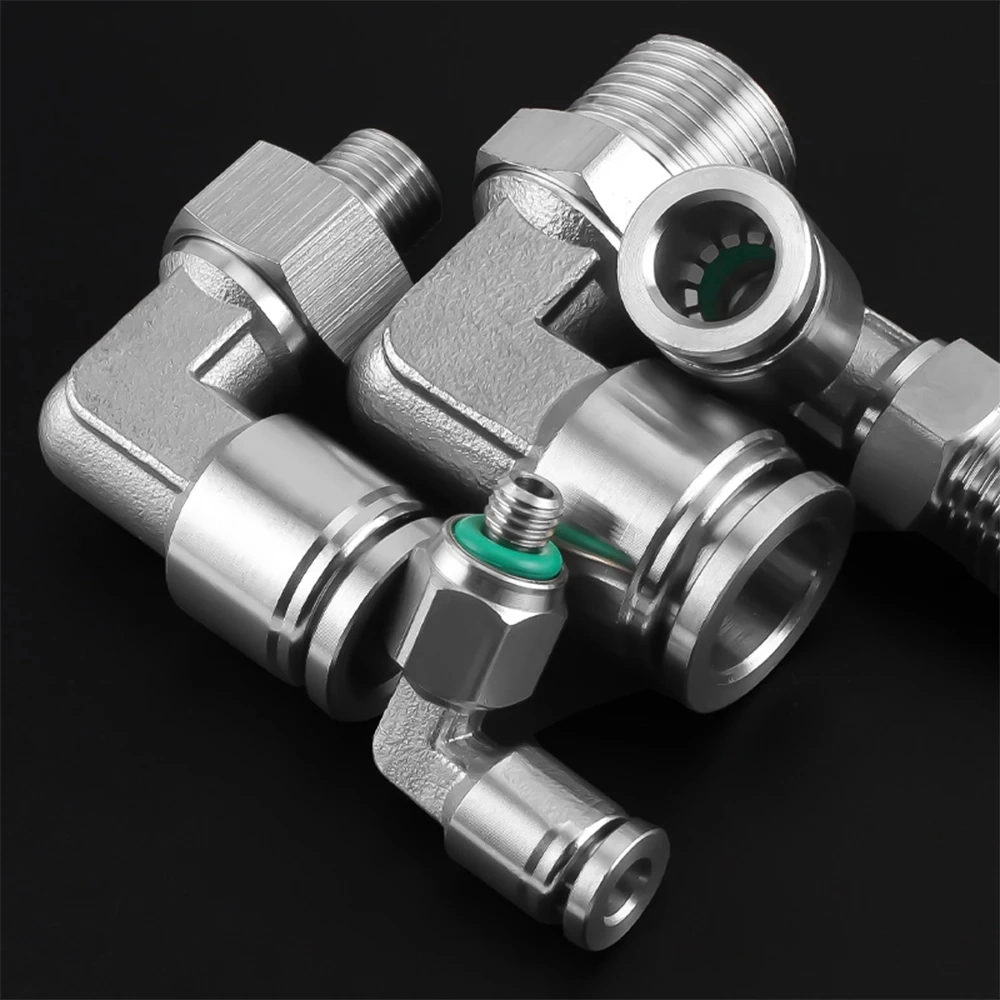 Fitting Mpl/Mpln Series Elbow Male Thread Metal Pneumatic Quick Connecting Tube Fitting