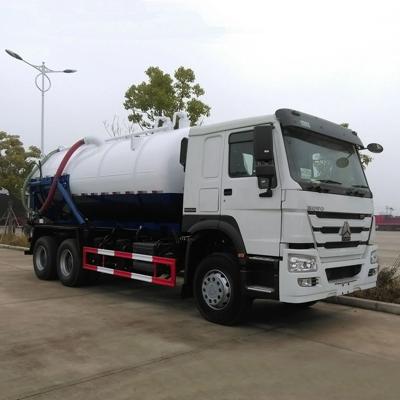 HOWO 6X4 20000L البلدية تفريغ شاحنة شفط مياه الصرف 20tons سائل شاحنة صهريج الصرف الصحي