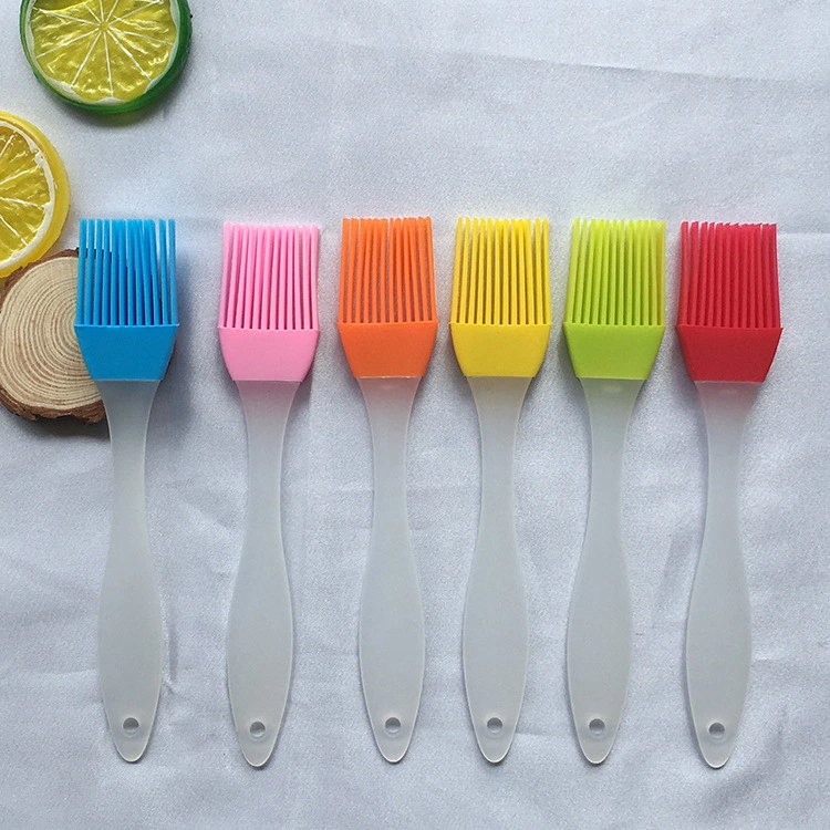 6.5in Heat Resistant Kitchen Utensils Bakeware Tool Silicone BBQ Grill Pastry Basting Oil Brush for Cooking