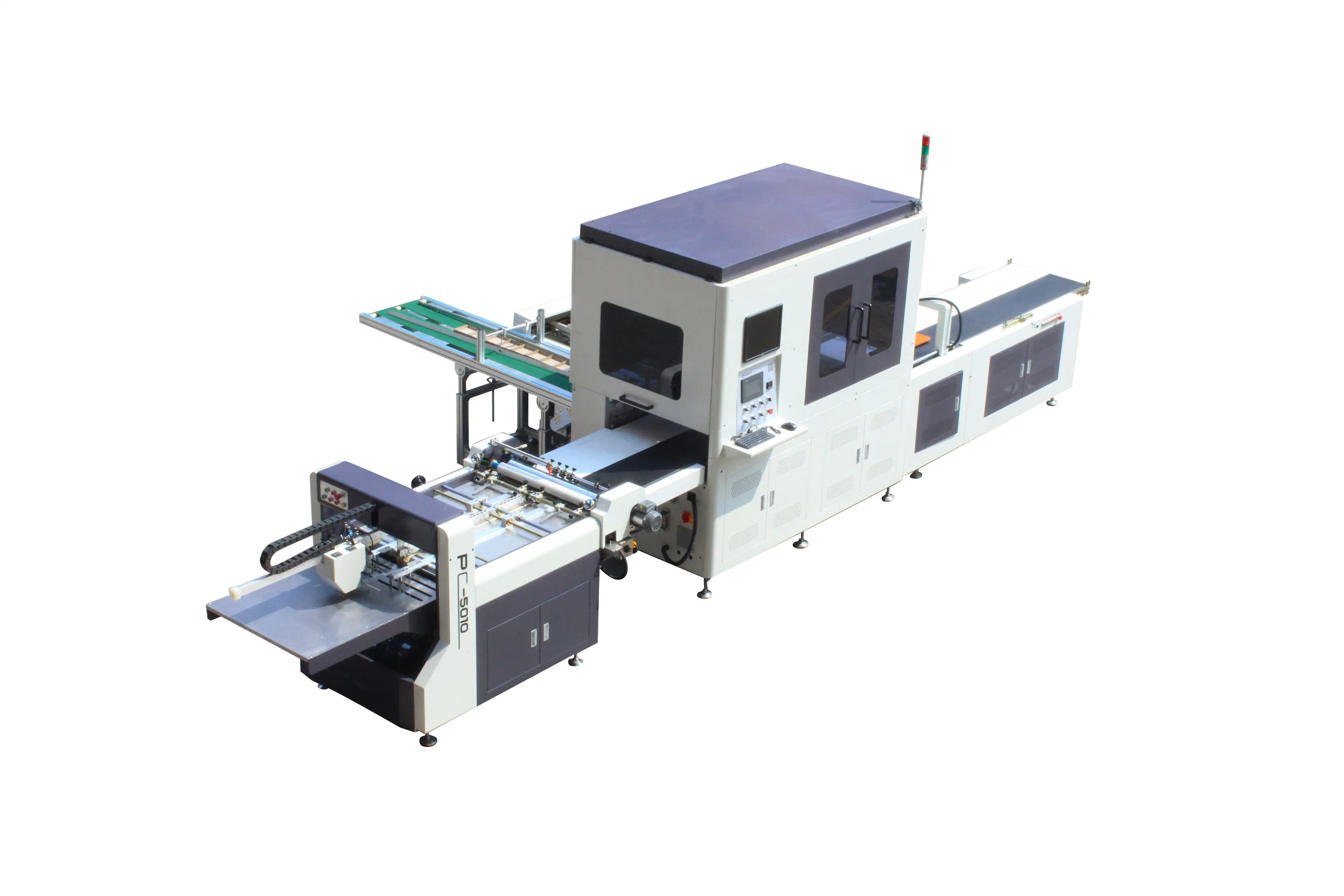 High Speed Automatic Double Positioning Rigid Box Making Machine Heaven and Eart Box Making Machine Mobile Phone Box Making Machine Box Maker