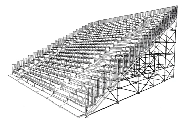 Jy-715 Factory Price Supply Steel Grandstand Sports Bleacher Plastic Seat