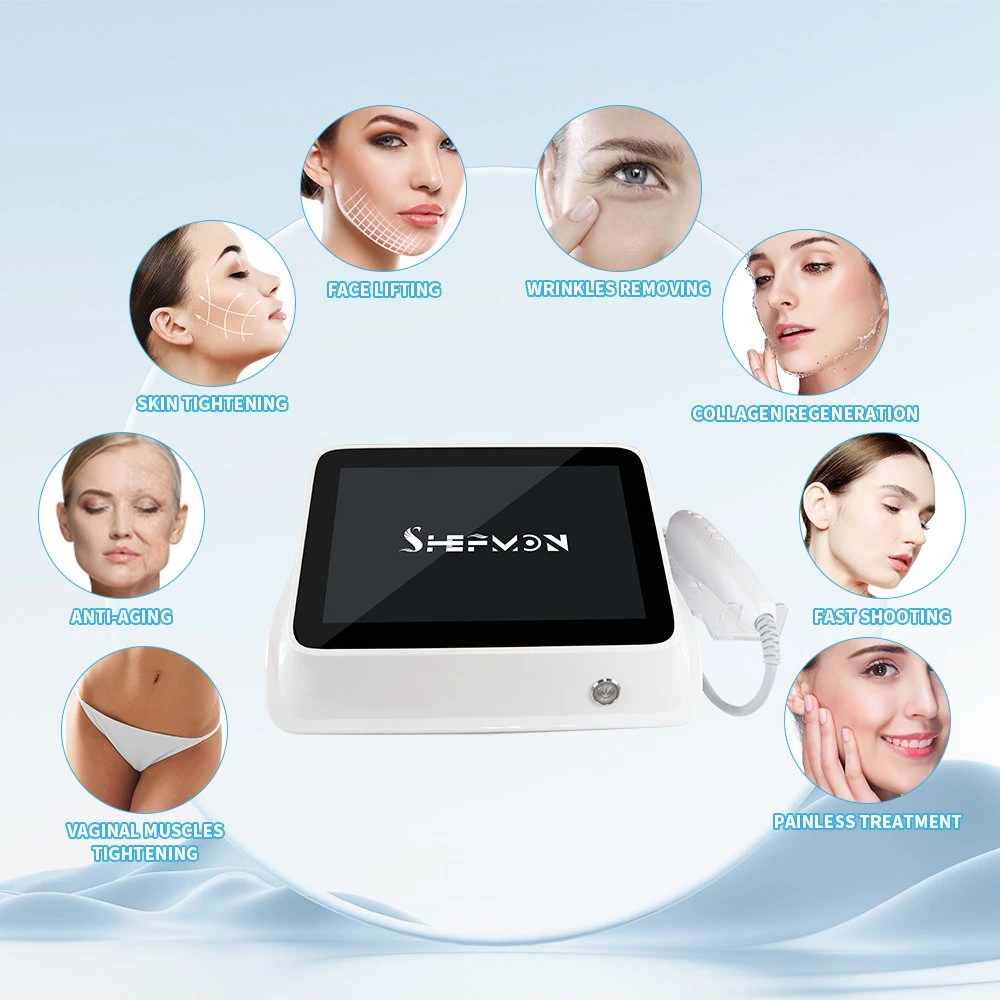 Portable Machine 2023 Therapy Facial Wrinkle Removal Treatment Hifu with 7 Tips