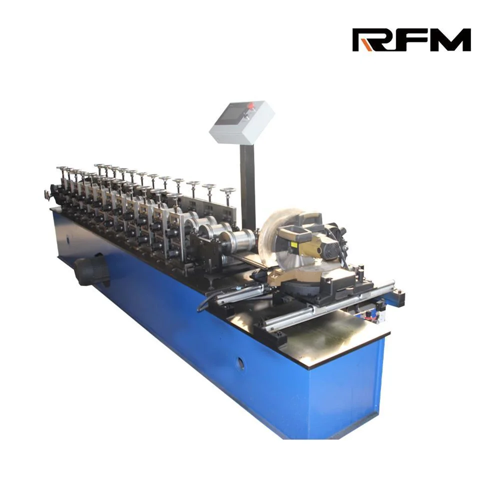 High Standard 118 mm Different Thickness Metal Shutter Door Roll Forming Machine Flying Saw Cutting