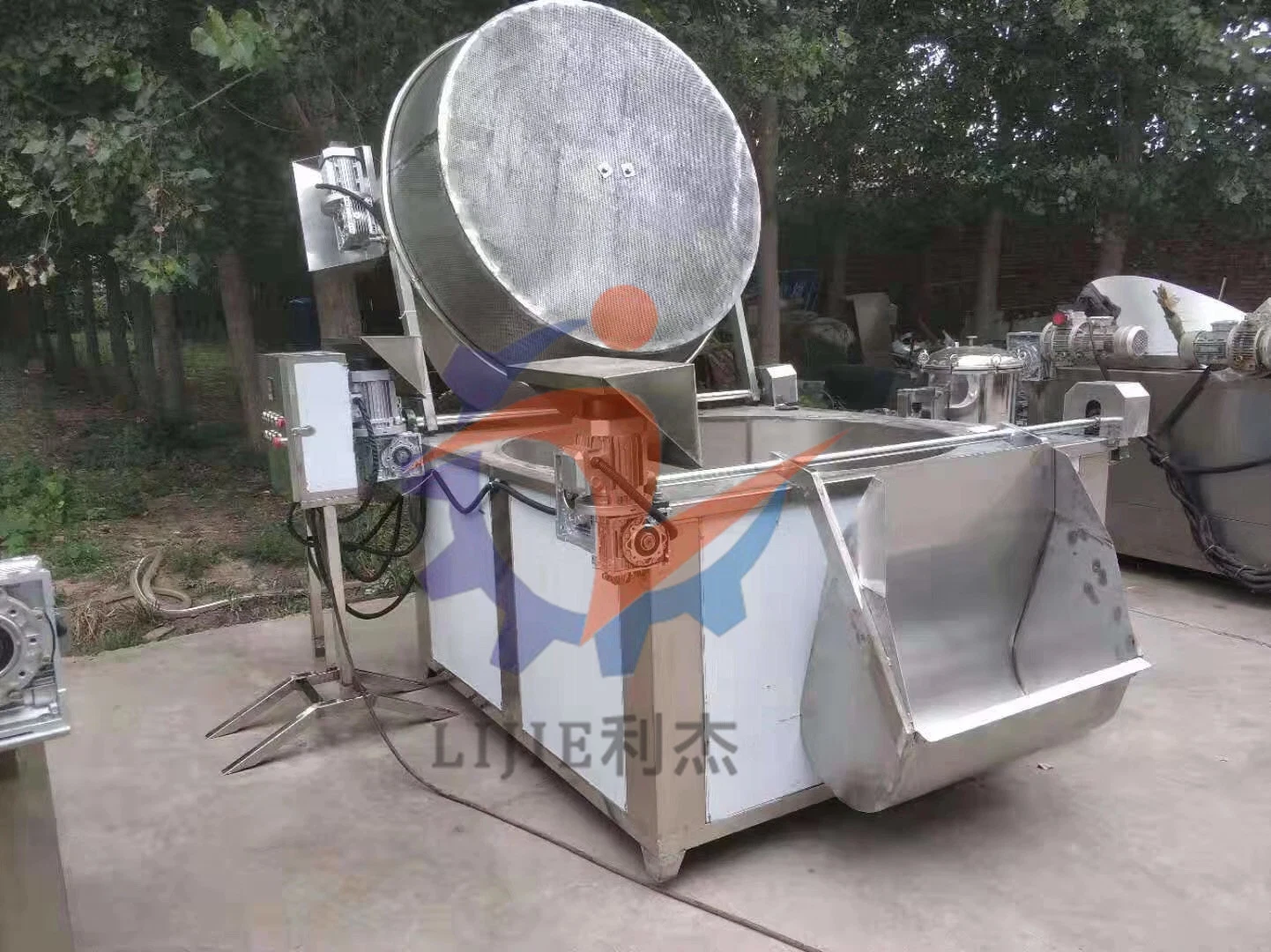 Gas Heating Batch Frying Machine for Plantain Chips