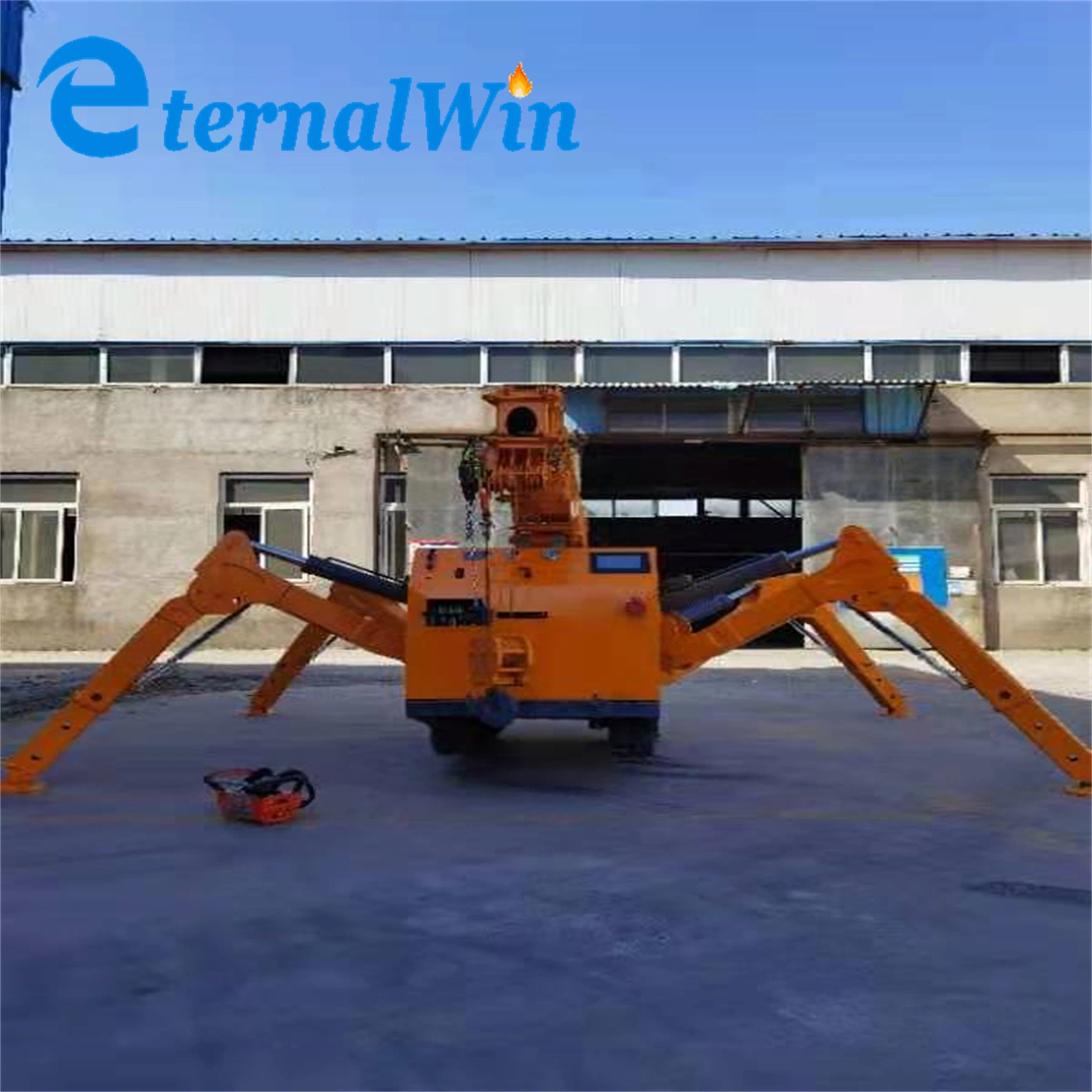 Máquina de guindaste Spider 5t de 8 toneladas com diese e elétrica de controlo Construção de grua de rastos com cruzeta móvel Mini de 3 toneladas do motor Máquinas com CE