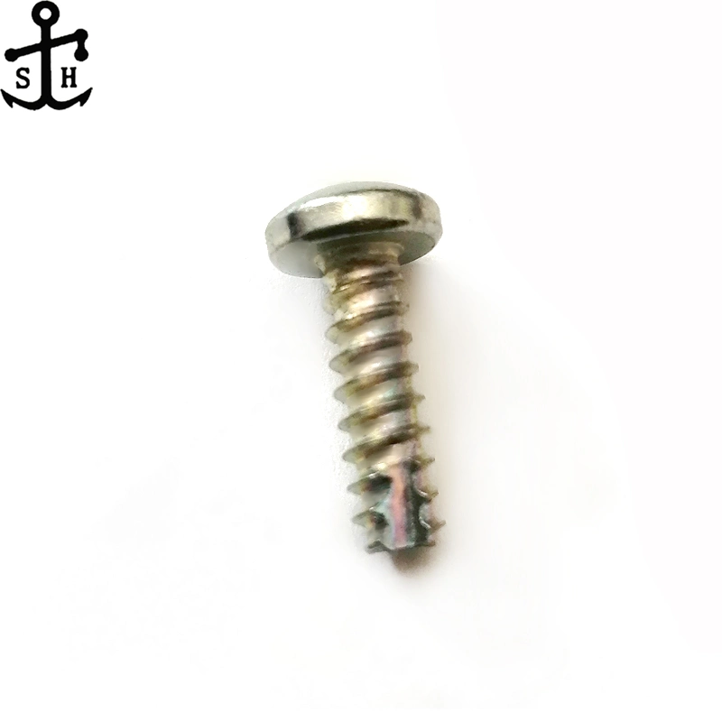 Carbon Steel Galvanized Six-Lob Pan Head with Milling Cutter Tapping Screws