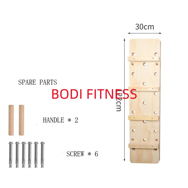 Wall Mounted Fitness Wooden Climbing Peg Board Workout Climber&prime; S Hold Training Fingerboard Plywood Wooden Climbing Pegboard