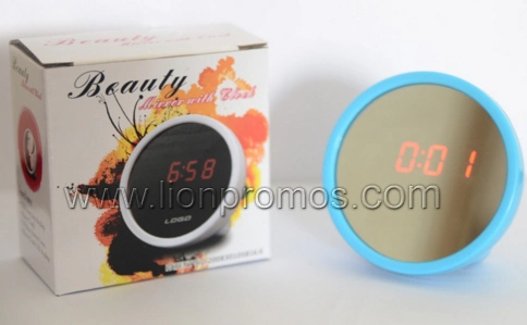 Lady Promotional Gift Creative Digital Clock with Mirror Function